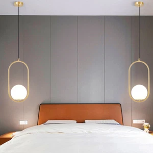 Bedroom Lamp Kitchen Pendant Lights Glass Chandelier Lighting Bar Ceiling Lights - Picture 1 of 10