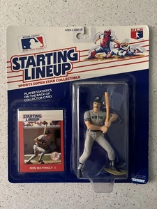 1988 Starting lineup Don Mattingly Baseball figure Card New York Yankees toy MLB - Picture 1 of 2