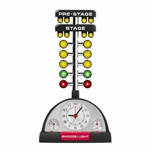 Drag Racing Christmas Tree Lighted Thermometer Sound Tabletop Alarm Clock