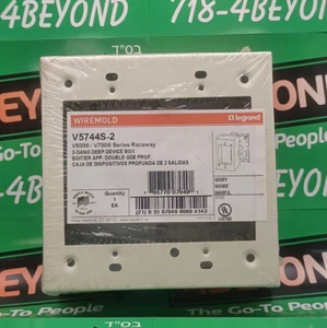NEW Legrand Wiremold V5744S-2 2-Gang Deep Device Box V500/V700 Series Raceway - Picture 1 of 5