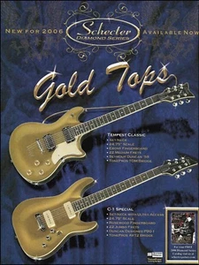 Guitarras Schecter Diamond Series Tempest Classic y C-1 Special Gold Top 8 x 11 anuncio - Imagen 1 de 3