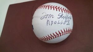 Tom Stafford (Dez. März 2024 Apollo 10 CDR signiert Selig Baseball - Bild 1 von 2