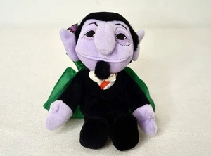 Tyco Sesame Street Beans The Count 1997 Vintage 7" Peluche Bolsa de Frijoles Juguete con Etiquetas - Imagen 1 de 7