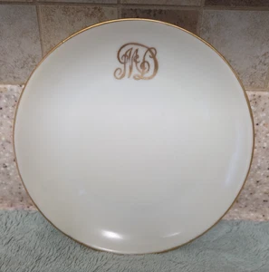 ANTIQUE HUTSCHENREUTHER SELB BAVARIA MONOGRAMED (MD) 6" PLATE - Picture 1 of 6