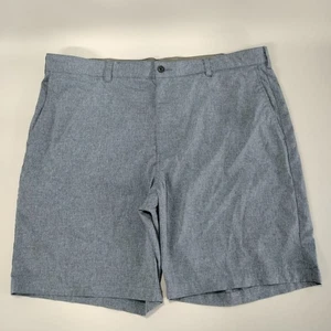 Ben Hogan Stretch Flat Front Blue Khaki Chino Shorts Mens Size 42 - Picture 1 of 5