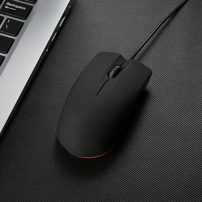 Compact USB Wired Mouse with Frosting Finish for Gaming and Office Use - Image 1 of 4