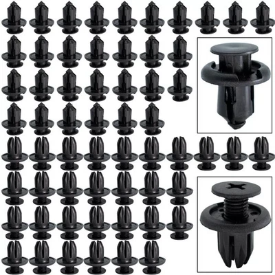 180X Bumper Clips Fender Push Pin Rivets Retainer Fasteners For Honda Civic #31 — 第 1/4 张图片