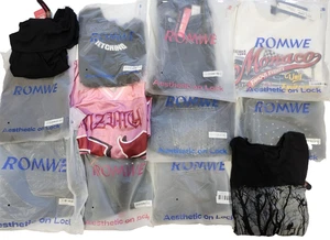 ROMWE Lotto Ingrosso Abbigliamento Donna/Uomo 12 Pezzi - Stili e Taglie Miste - NUOVO - Foto 1 di 7