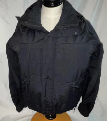 5.11 Hombres MED Tactical Series 5 en 1 Ropa Exterior Todo Clima Chaqueta Abrigo Negro Foto 1 de 4