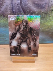 2025 Topps Chrome Star Wars SM-33 Debut #99 Black And White Shimmer Refractor SP - Picture 1 of 2