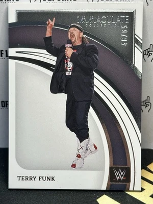 2022 Panini Immaculate - TERRY FUNK - Card #71 - WWE #d 46/65 - Image 1 of 2