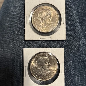 1999 D & P Susan B. Anthony Dollars - Uncirculated (Lot of 2) - Picture 1 of 6
