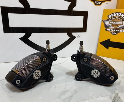 00-25 Harley Brembo Front Brake Calipers/Banjo Bolts/Pads Touring & V Rod Models - Image 1 of 4