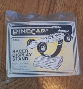 Vintage Pine Car Solid Oak Stand Derby Racer Display Stand USA New Old Stock - Picture 1 of 7