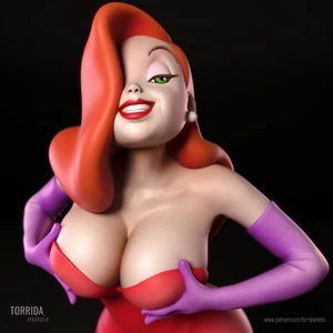 Jessica Rabbit - Modellino kit non dipinto stampa 3d GK statua figura - Foto 1 di 15