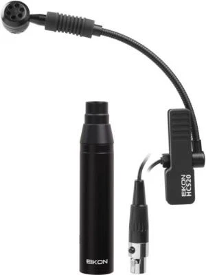 Microfone condensador cardioide Clip-On Instruments com pré-amplificador em linha - HCS20 - Imagem 1 de 4