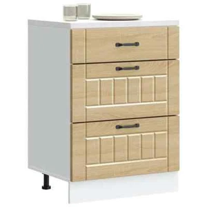 Mueble base de cocina vidaXL Lucca Sonoma roble madera de ingeniería - Imagen 1 de 11