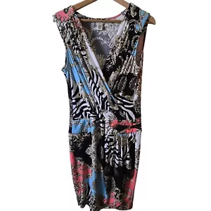 Cache Kleid Wickeloptik Zebra verziertes Rollmuster groß mehrfarbig - Bild 1 von 6