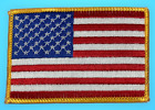 Patch drapeau américain - horizontal : 3,6", vertical : 2,4" (à coudre)