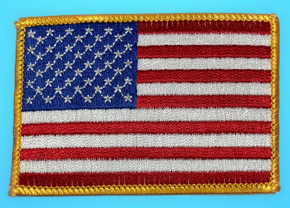 American Flag Patch - Horizontal: 3.6", Vertical: 2.4" (Sew On) - Image 1 of 1