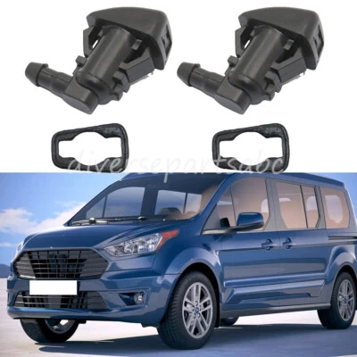 2x Boquilla de pulverización de boquilla de limpiaparabrisas para Ford Transit CK4Z17603A 15-23 Foto 1 de 4