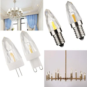 E12 E14 G9 G4 LED Dimmable Bulb 4W Crystal Pendant Light K9 Glass COB Lamps SC - Picture 1 of 16