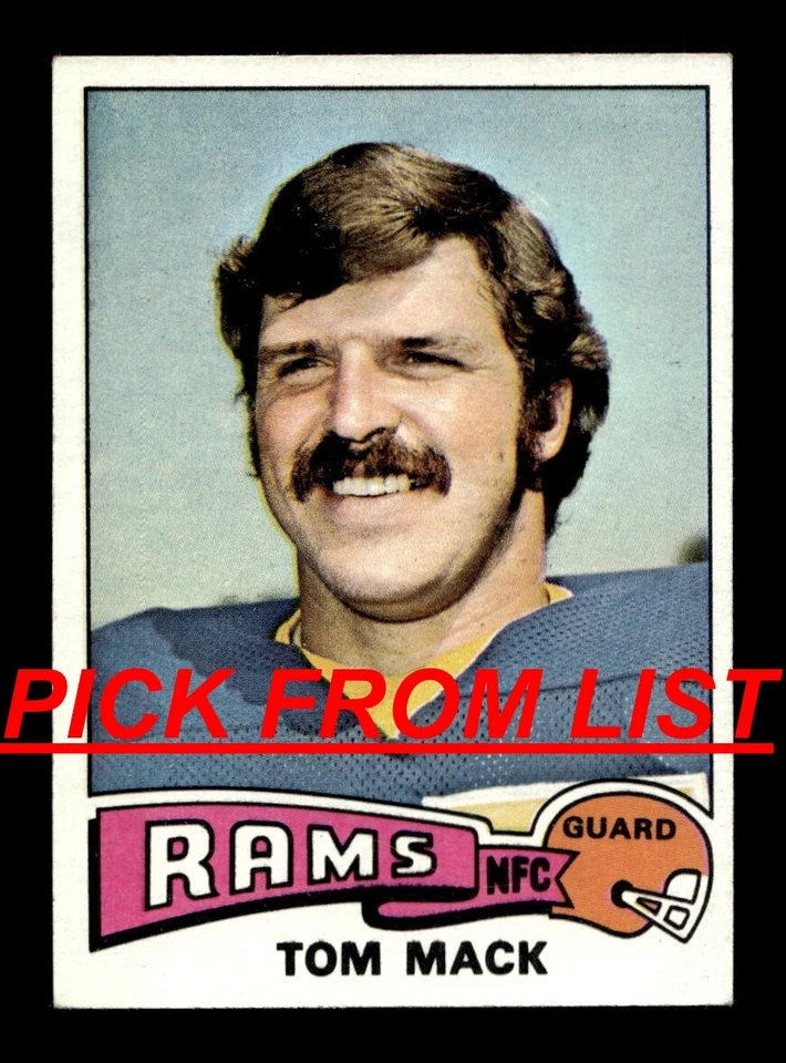 1975 Topps Football 1-264 EX/EX-MT Pick From List All PICTURED - Image 1 of 1