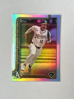 Max Schuemann 2025 Topps Series 1 Silver Parallel Oakland As  - Image 1 of 2