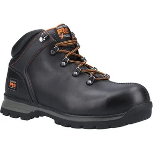Stivali di sicurezza Timberland Pro Splitrock CT XT neri da uomo in pelle pieno fiore premium - Foto 1 di 4