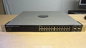 Cisco Linksys SGE2000 24-port Gigabit Switch Stackable + 4x SFP Ports INCL EARS - Afbeelding 1 van 4