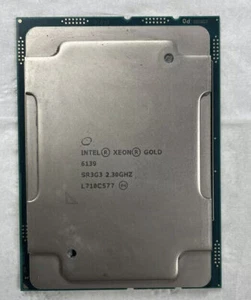 Intel Xeon GOLD 6139 QS CPU Processor 2.3 GHz Fully Loaded 3.1Ghz LGA3647 - Afbeelding 1 van 1