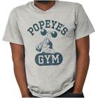 Vintage Funny Cartoon Popeye Workout Gym Gift Adult Short Sleeve Crewneck Tee