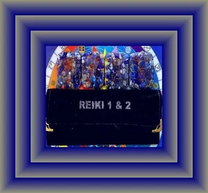 4PC ORGONE LAPIS LAZULI REIKI SET WITH COPPER REIKI SYMBOLS, LAPIS REIKI SET - Picture 1 of 6