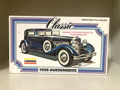 Lindberg Classic 1936 Duesenberg Plastic Model Kit no. 6607, 1/32 Scale - Image 1 of 4