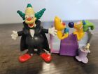 Lot The Simpsons Krusty The Clown With Cape Pvc Figure 2007  & Catdog Toy