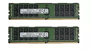 64GB 2x 32GB DDR4 2400T Dell Poweredge R430 R630 R730 R830 ECC Server Memory - Picture 1 of 1