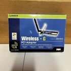 Linksys Wireless-G PCI Adapter Desktop Wi-Fi Card 2.4GHz Network WMP54G