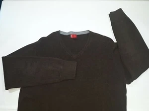 Levi's Mens Size Medium 100%Cotton Brown V Neck Sweater  - Picture 1 of 9
