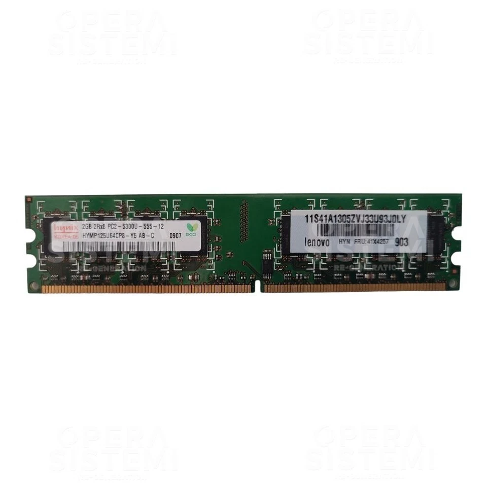 Memoria DDR2 HYMP125U64CP8-Y5 AB Hynix 2GB PC2-5300 DDR2-667MHz CL5 240 pin - Immagine 1 di 1