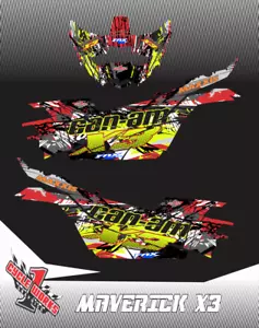 KIT DE GRÁFICOS SEMI PERSONALIZADO Can-am Canam Maverick X3 MATRIZ - Imagen 1 de 9