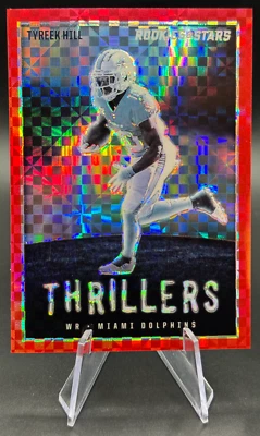 2023 Tyreek Hill #19 Rookies & Stars Thrillers Red Plaid Prizm | Miami Dolphins - Image 1 of 2