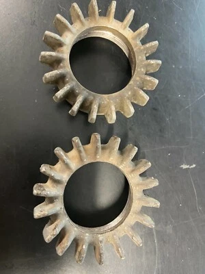  USED VINTAGE BMW THREADED EXHAUST NUT SET. R60/7-R100/7, R80-R100MYSTIC USED - Image 1 of 4