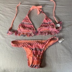 Hobie 2 pc Bikini Pink/Peach Multi Size M - Picture 1 of 9