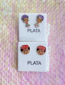 frida kahlo 925 silver earrings  - Picture 1 of 2