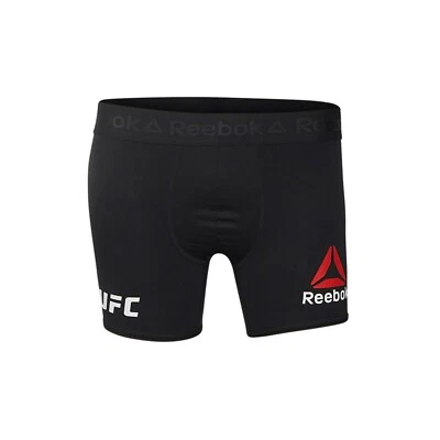 Reebok UFC Men's Black Performance Fight Brief Boxer Shorts CD9057 - Image 1 of 2