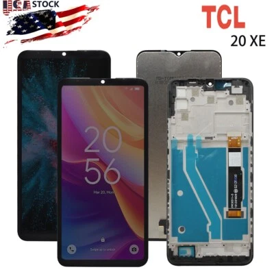 Conjunto/marco digitalizador de pantalla táctil pantalla LCD de 6,52" para TCL 20 XE 5G 5087z Foto 1 de 4