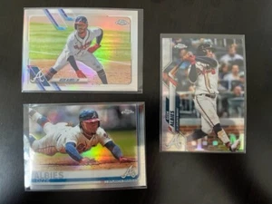 2019 2020 2021 Topps Chrome Ozzie Albies ALL Refractor Lot (3 Karten) - Bild 1 von 2