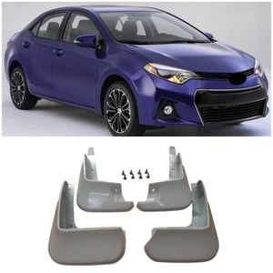 White Painted Small Fender Mud Flaps Splash For 2014-2018 Toyota Corolla Sedan - Picture 1 of 3