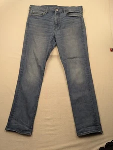 J Crew 770 Jeans Herren 36x32 Denim Blau Medium Wash Distress Baumwollmischung - Bild 1 von 20