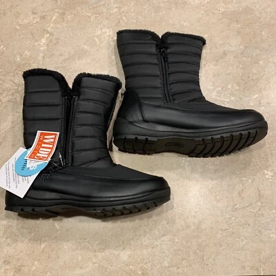 Totes Womens Jennifer Winter Boots Black  Waterproof , Size 7W - Image 1 of 2